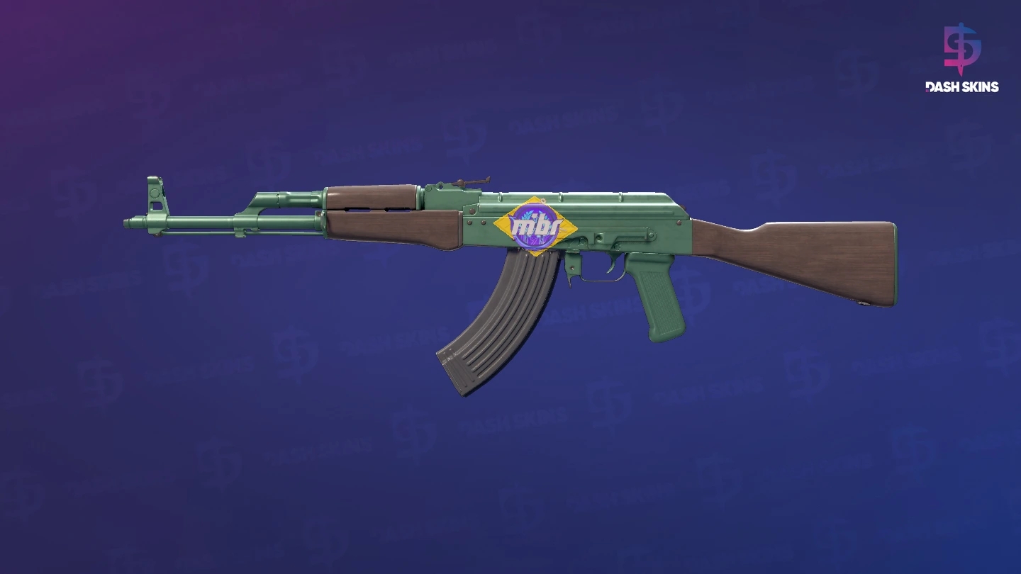 AK-47 | Wintergreen (Minimal Wear) Screenshot Playside