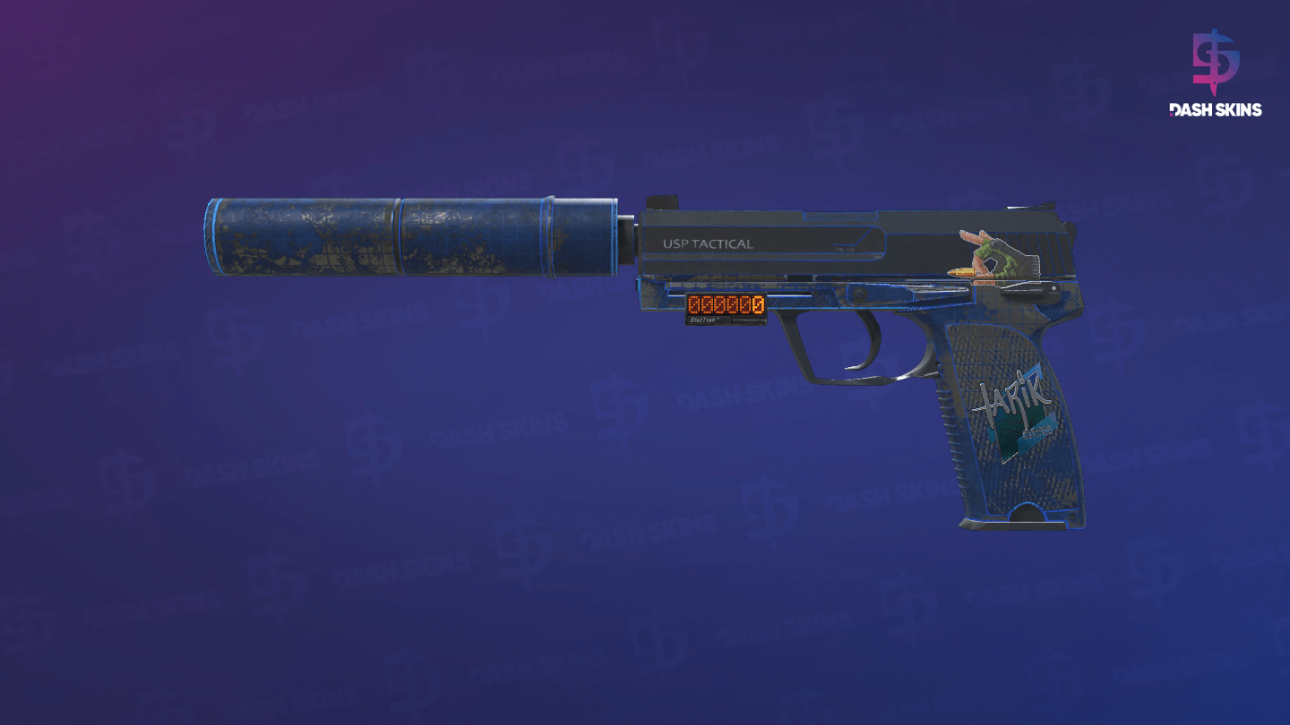 StatTrak™ USP-S | Blueprint (Battle-Scarred) Screenshot Playside