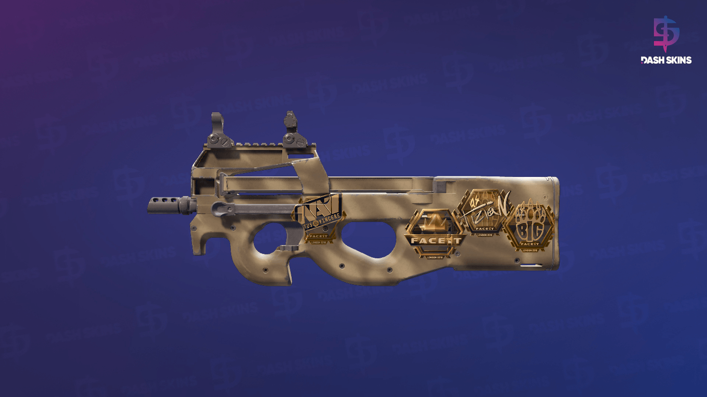 Souvenir P90 | Sand Spray (Minimal Wear) Screenshot Playside