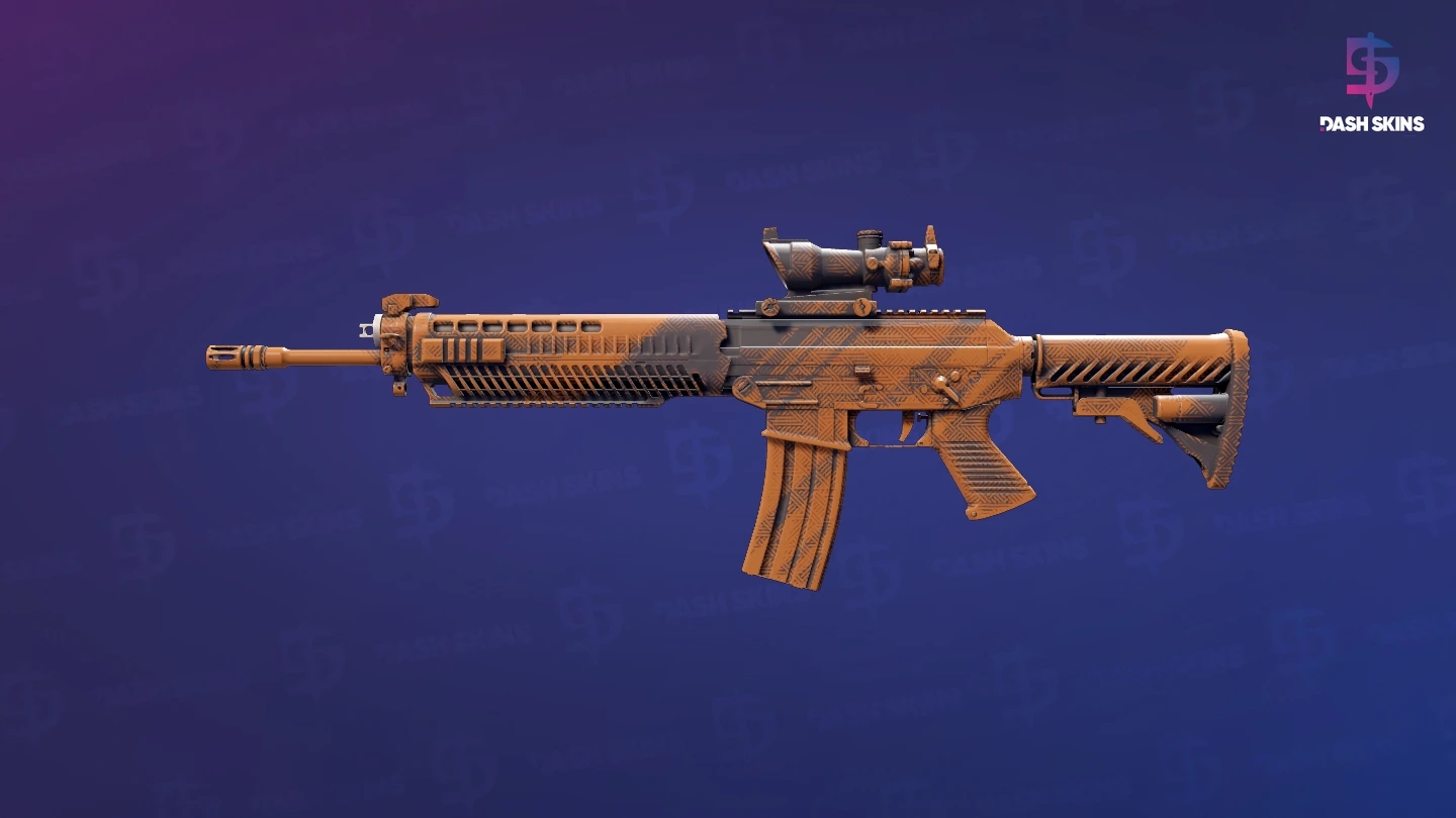 SG 553 | Basket Halftone (Factory New) Screenshot Playside