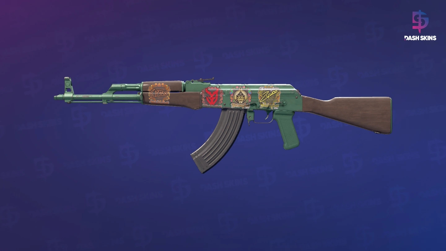 AK-47 | Wintergreen (Field-Tested) Screenshot Playside