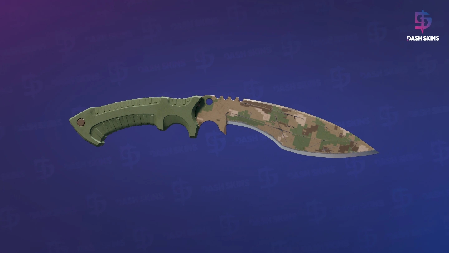 ★ Kukri Knife | Forest DDPAT (Well-Worn) Screenshot Playside