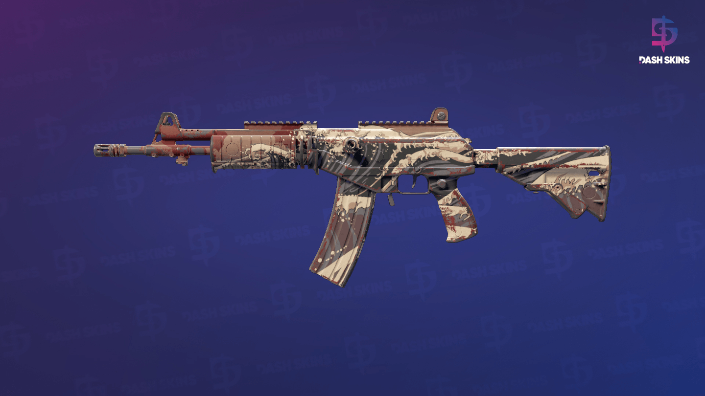 Galil AR | Crimson Tsunami (Field-Tested) Screenshot Playside