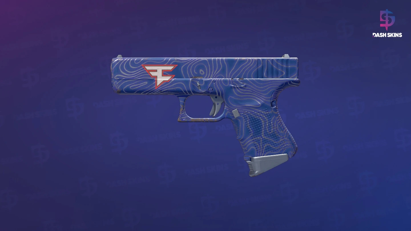Glock-18 | Ocean Topo (Minimal Wear) Screenshot Playside