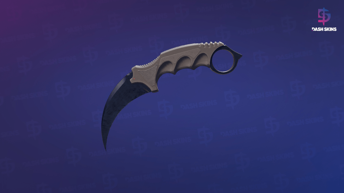 ★ Karambit | Blue Steel (Well-Worn) Screenshot Playside