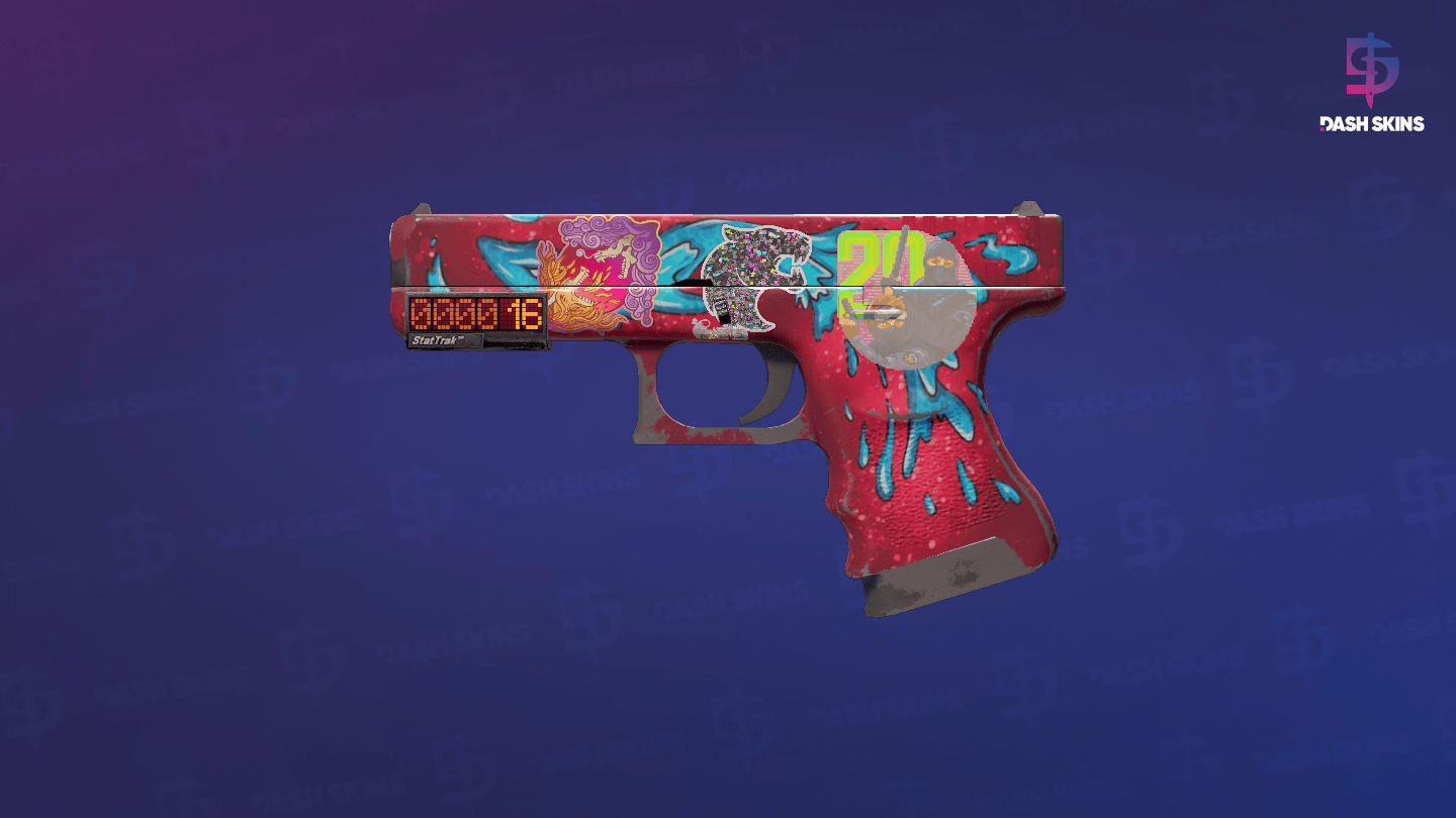 StatTrak™ Glock-18 | Water Elemental (Field-Tested) Screenshot Playside