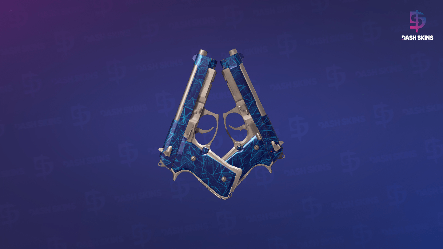 Dual Berettas | Cobalt Quartz (Factory New) Screenshot Playside