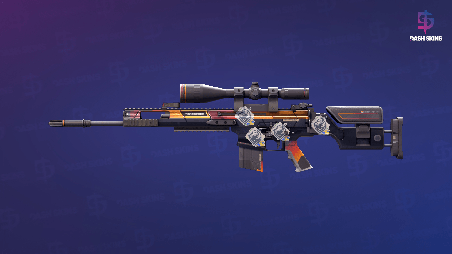 SCAR-20 | Enforcer (Minimal Wear) Screenshot Playside