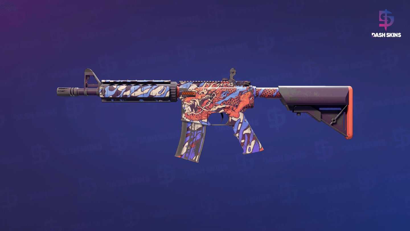 StatTrak™ M4A4 | 龍王 (Dragon King) (Field-Tested) Screenshot Playside
