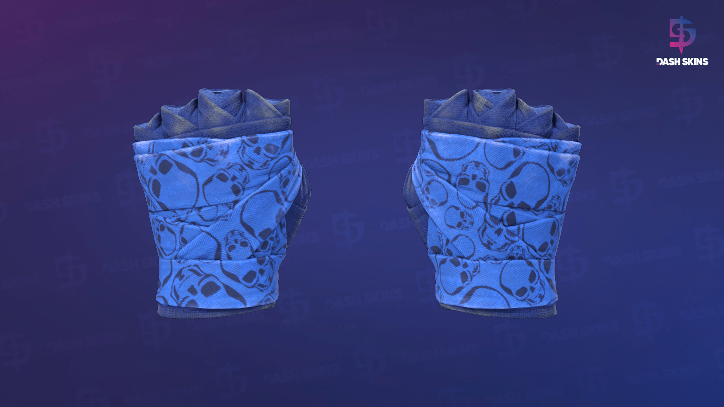 ★ Hand Wraps | Cobalt Skulls (Field-Tested) Screenshot Playside