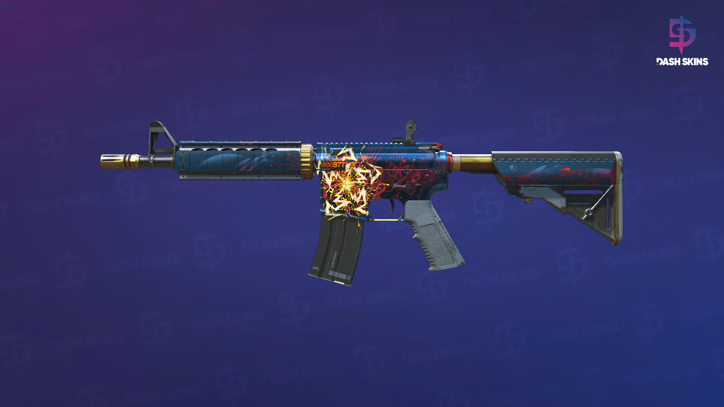 StatTrak™ M4A4 | Spider Lily (Field-Tested) Screenshot Playside