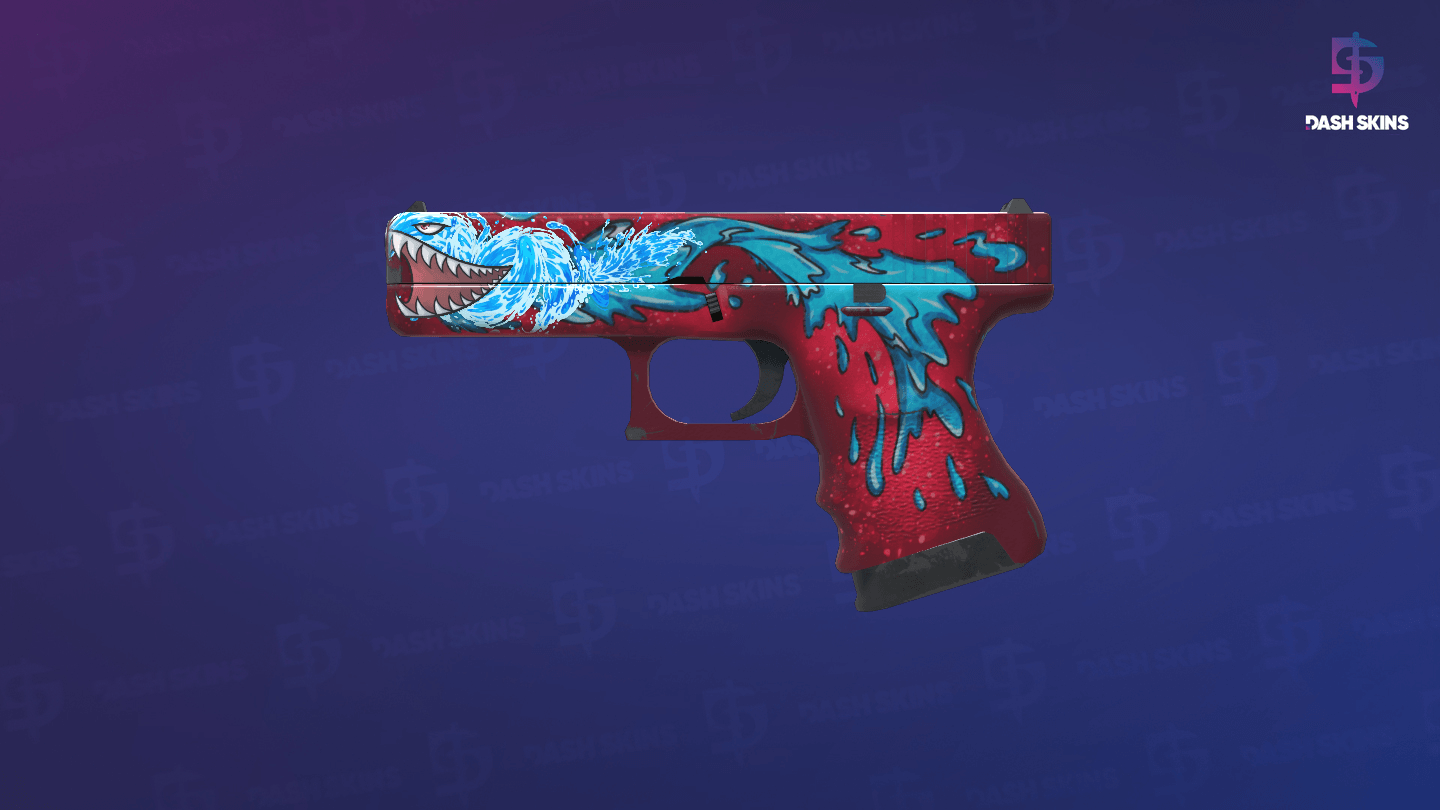 Glock-18 | Water Elemental (Minimal Wear) Screenshot Playside
