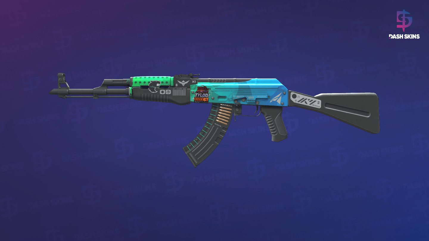 StatTrak™ AK-47 | Ice Coaled (Factory New) Screenshot Playside