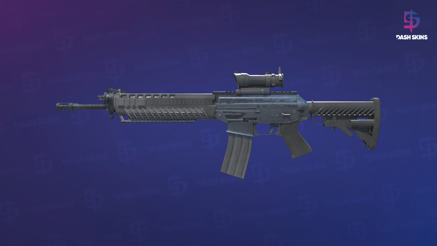 SG 553 | Damascus Steel (Minimal Wear) Screenshot Playside