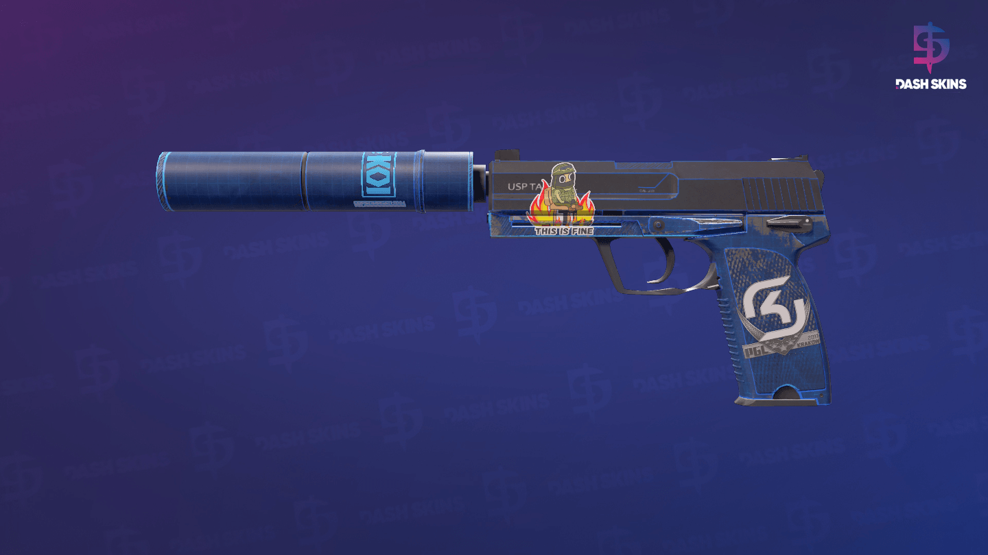 USP-S | Blueprint (Well-Worn) Screenshot Playside
