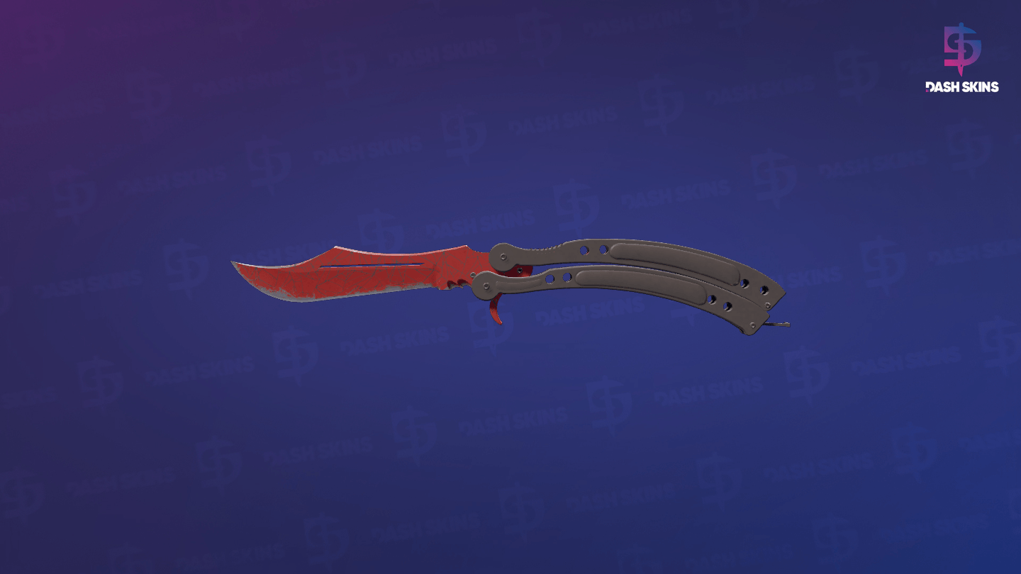 ★ Butterfly Knife | Crimson Web (Field-Tested) Screenshot Playside