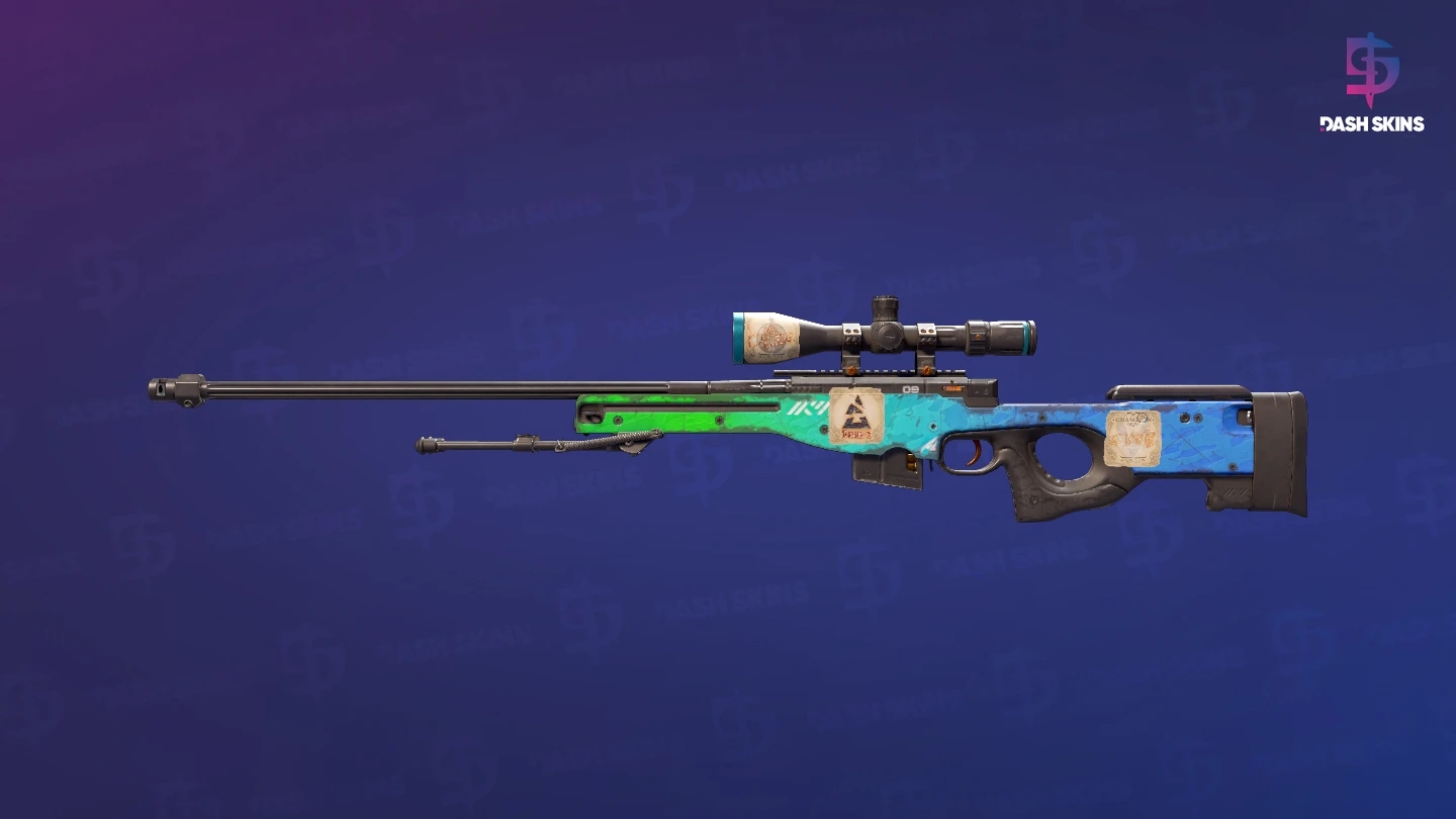 AWP | Ice Coaled (Well-Worn) Screenshot Playside