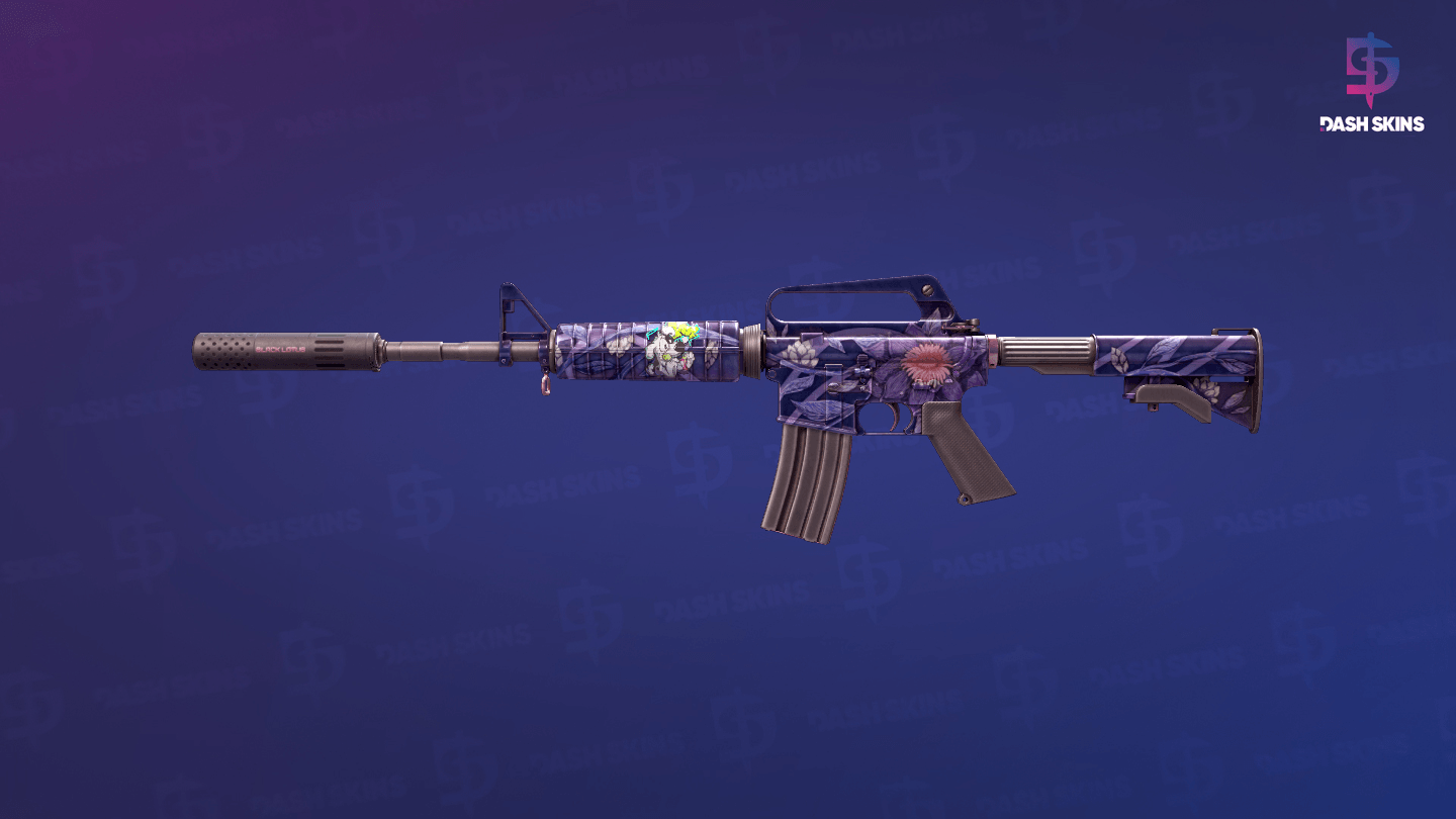 M4A1-S | Black Lotus (Well-Worn) Screenshot Playside