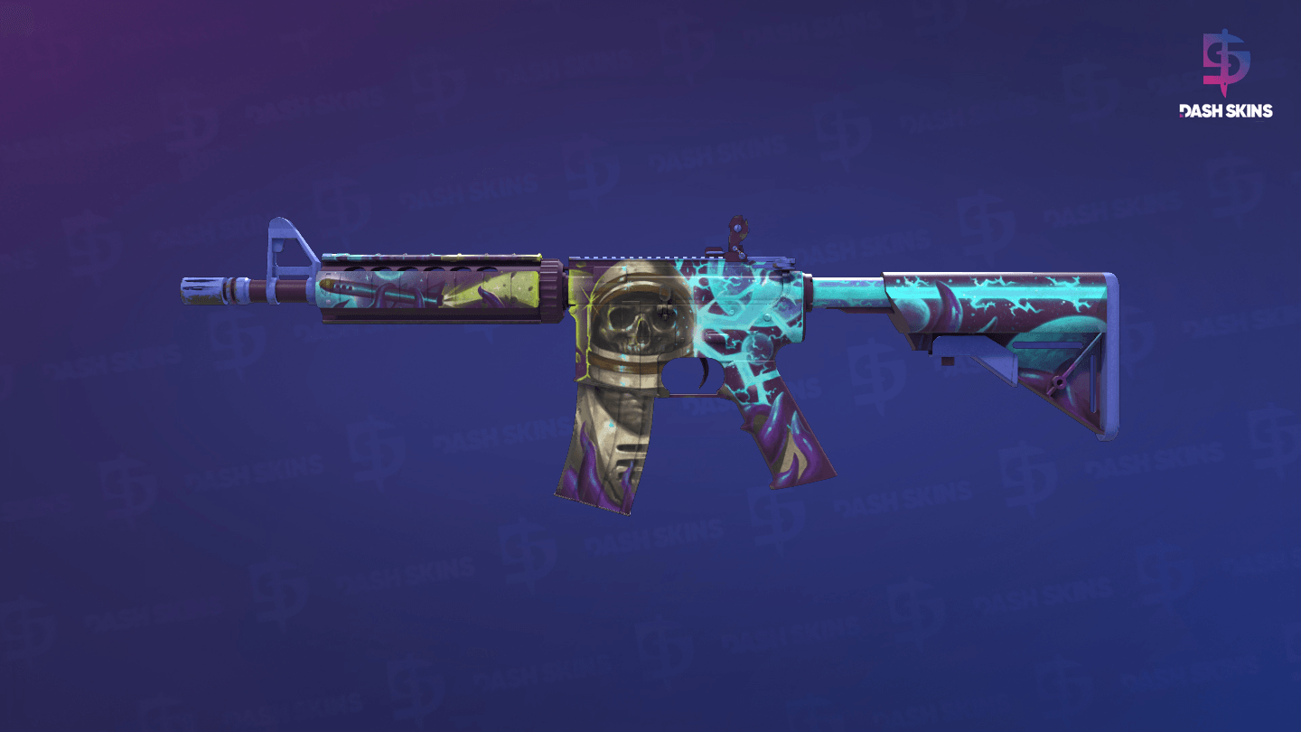 M4A4 | Desolate Space (Well-Worn) Screenshot Playside
