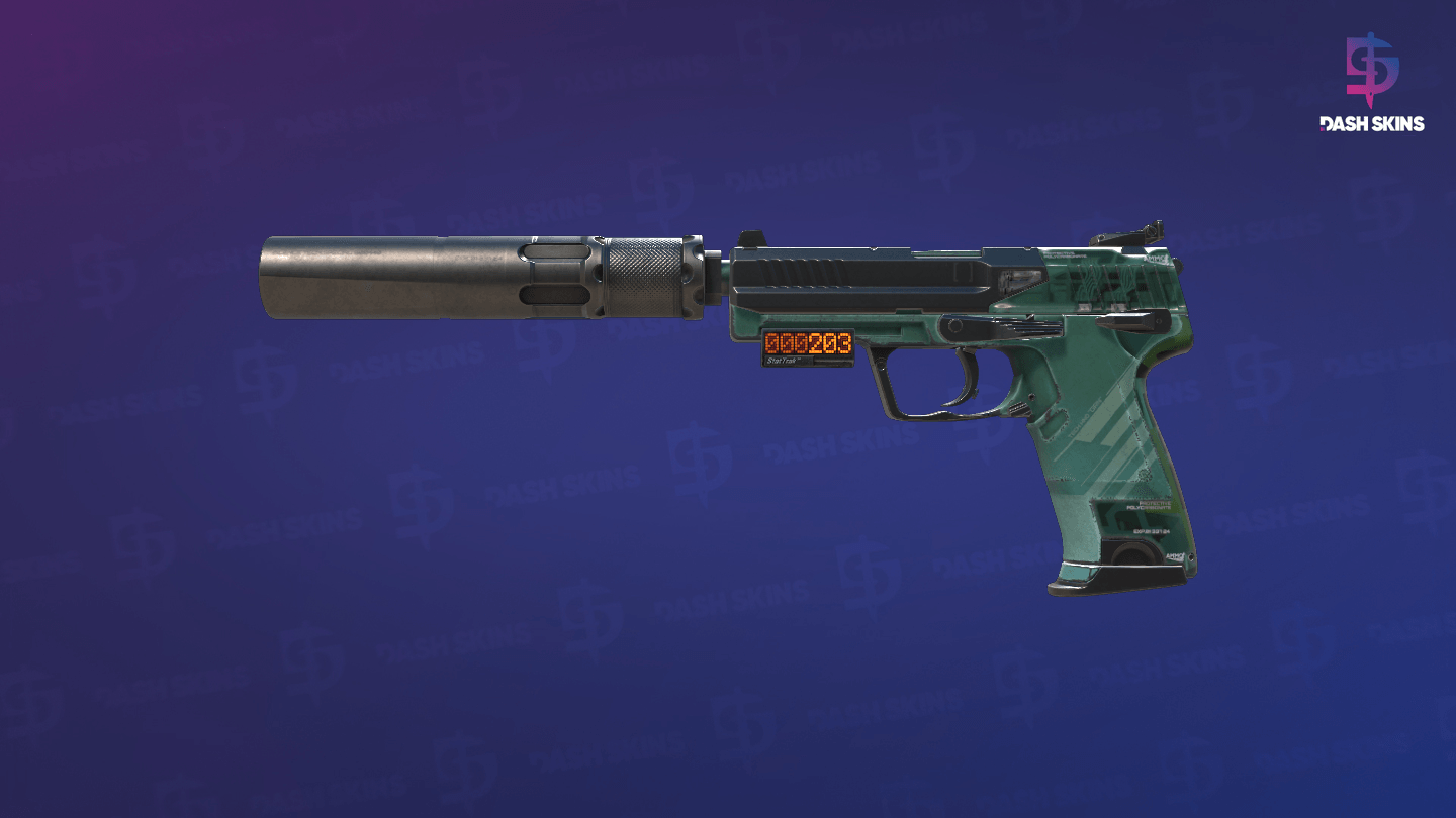 StatTrak™ USP-S | PC-GRN (Well-Worn) Screenshot Playside