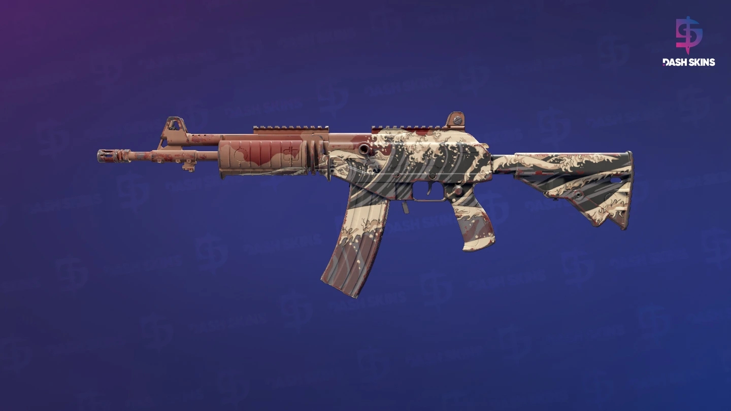 Galil AR | Crimson Tsunami (Field-Tested) Screenshot Playside