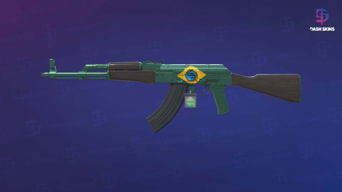 AK-47 | Wintergreen (Minimal Wear) Screenshot Playside