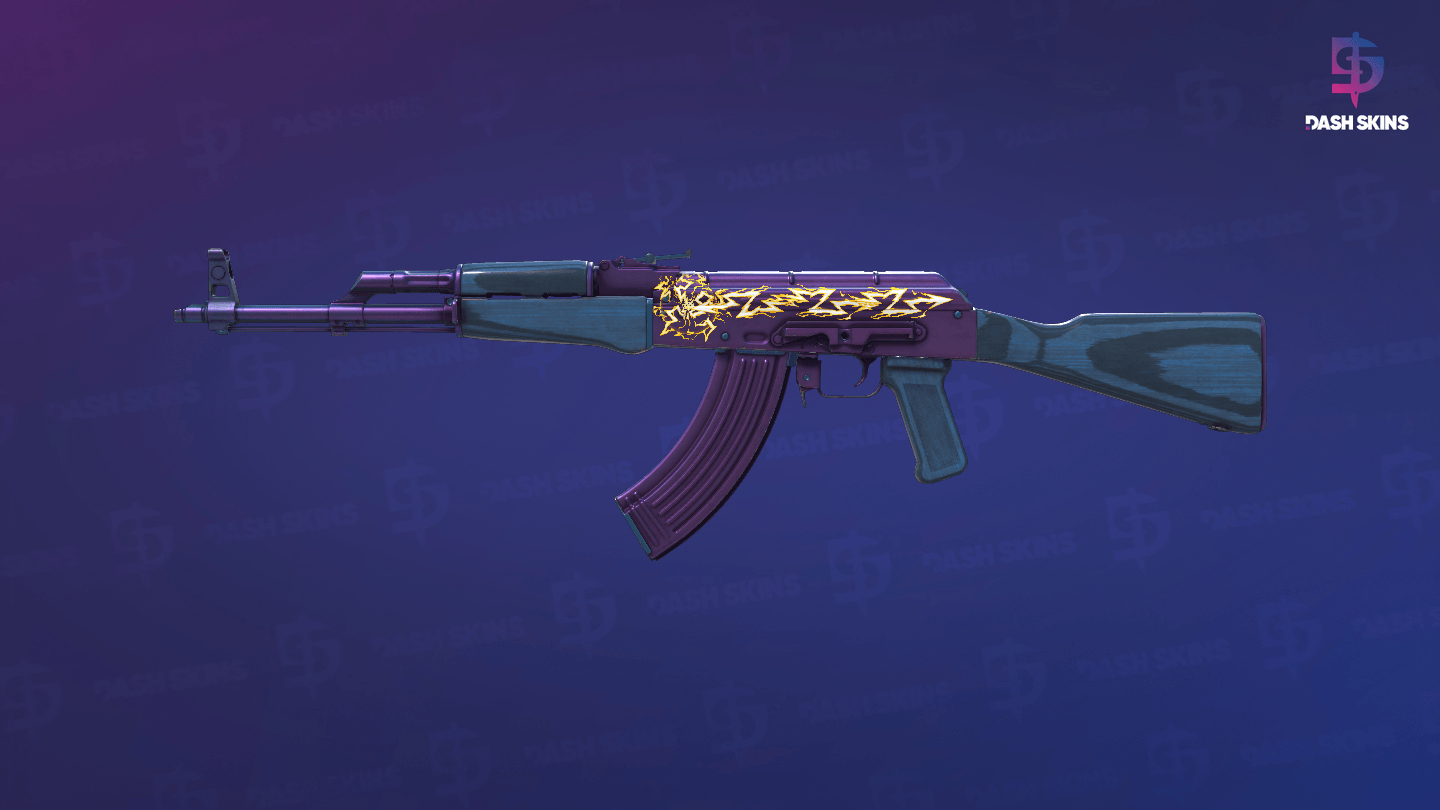 AK-47 | Midnight Laminate (Minimal Wear) Screenshot Playside