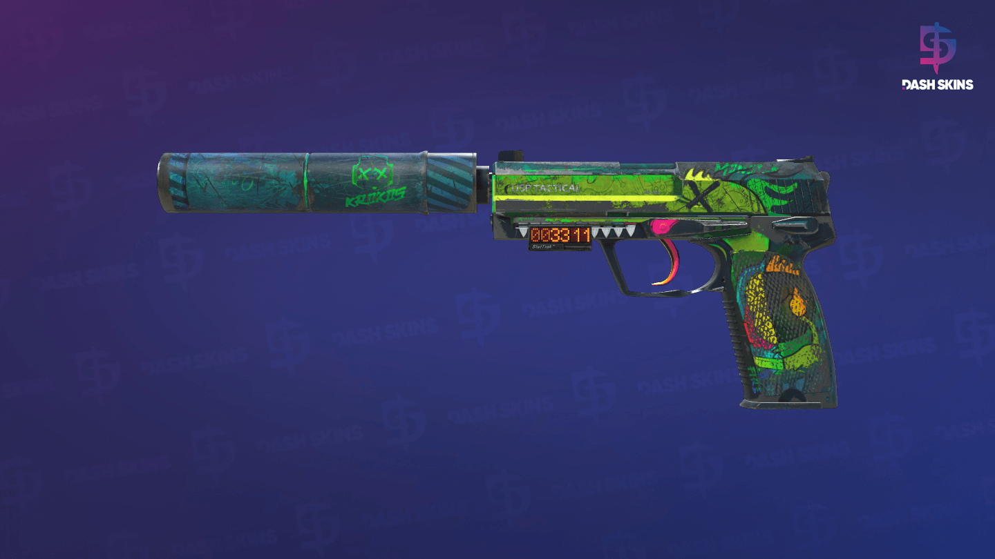 StatTrak™ USP-S | Monster Mashup (Well-Worn) Screenshot Playside