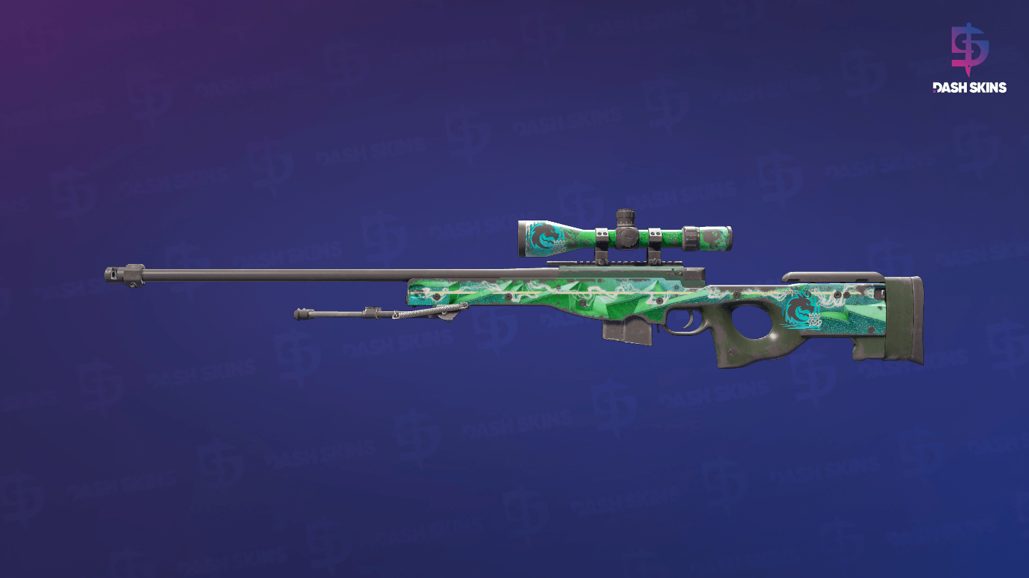 AWP | Green Energy (Well-Worn) Screenshot Playside