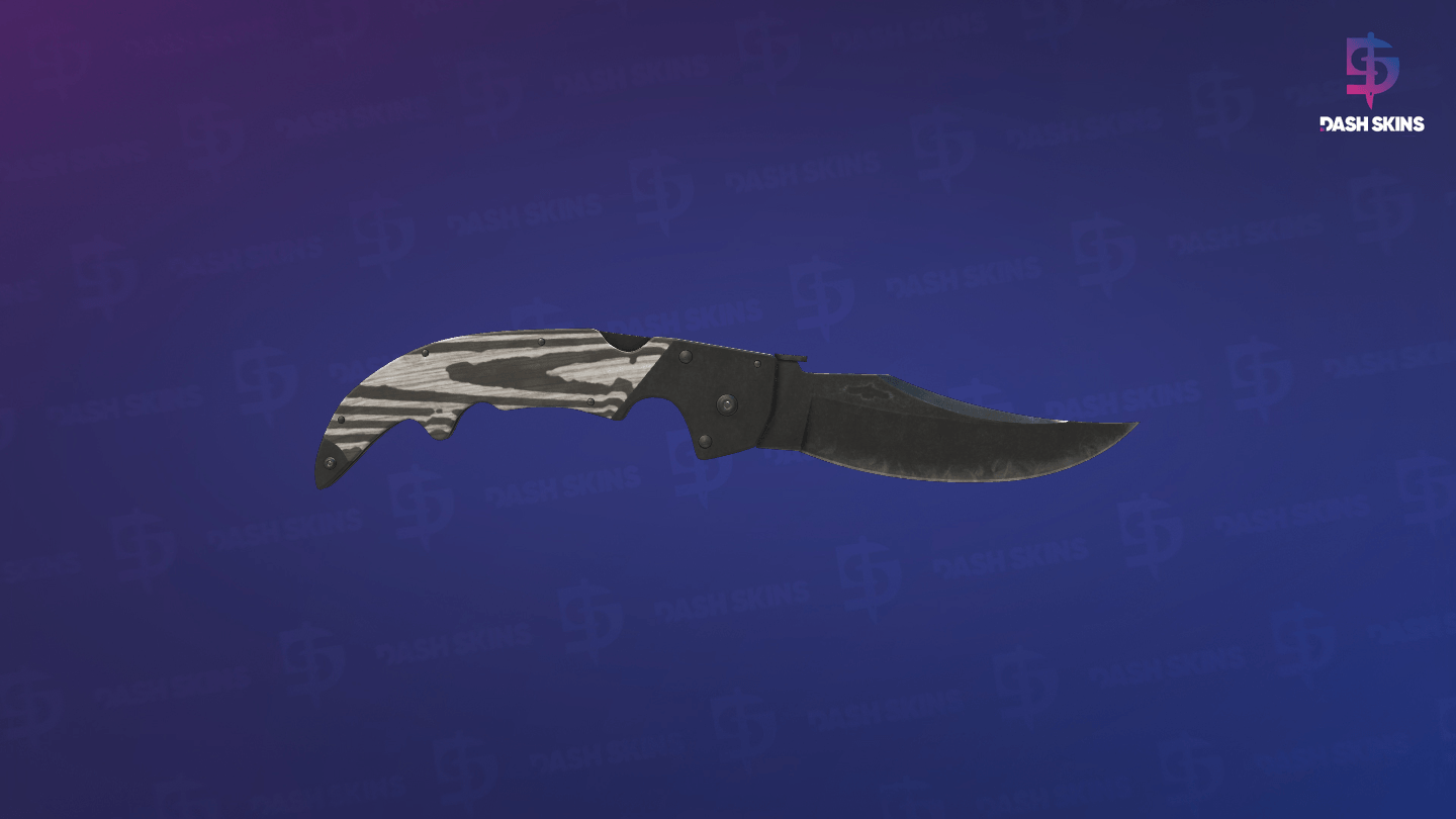 ★ Falchion Knife | Black Laminate (Well-Worn) Screenshot Playside