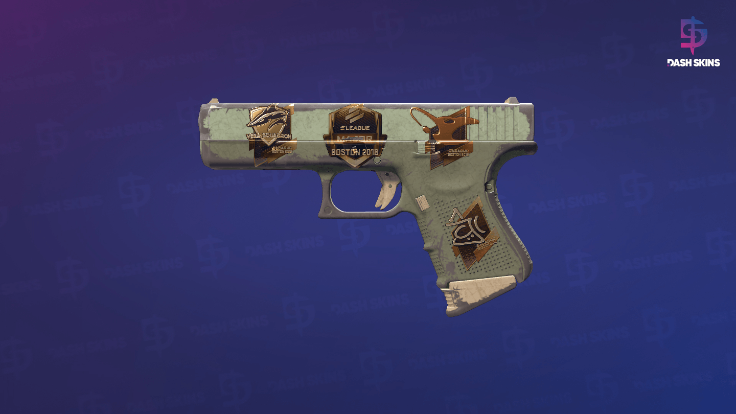 Souvenir Glock-18 | Groundwater (Battle-Scarred) Screenshot Playside