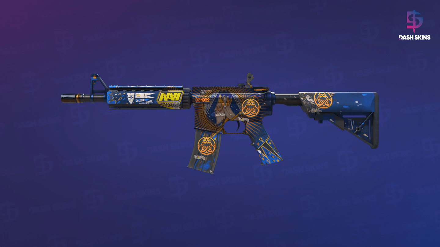 StatTrak™ M4A4 | The Emperor (Well-Worn) Screenshot Playside