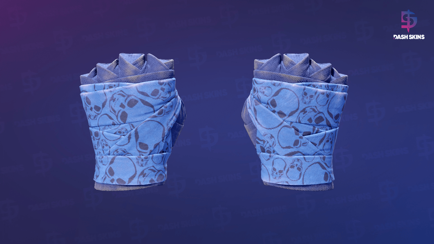 ★ Hand Wraps | Cobalt Skulls (Field-Tested) Screenshot Playside