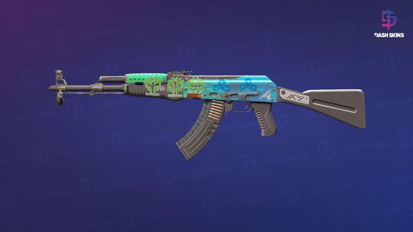 StatTrak™ AK-47 | Ice Coaled (Field-Tested) Screenshot Playside