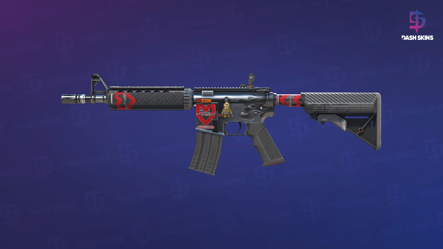 StatTrak™ M4A4 | Magnesium (Well-Worn) Screenshot Playside