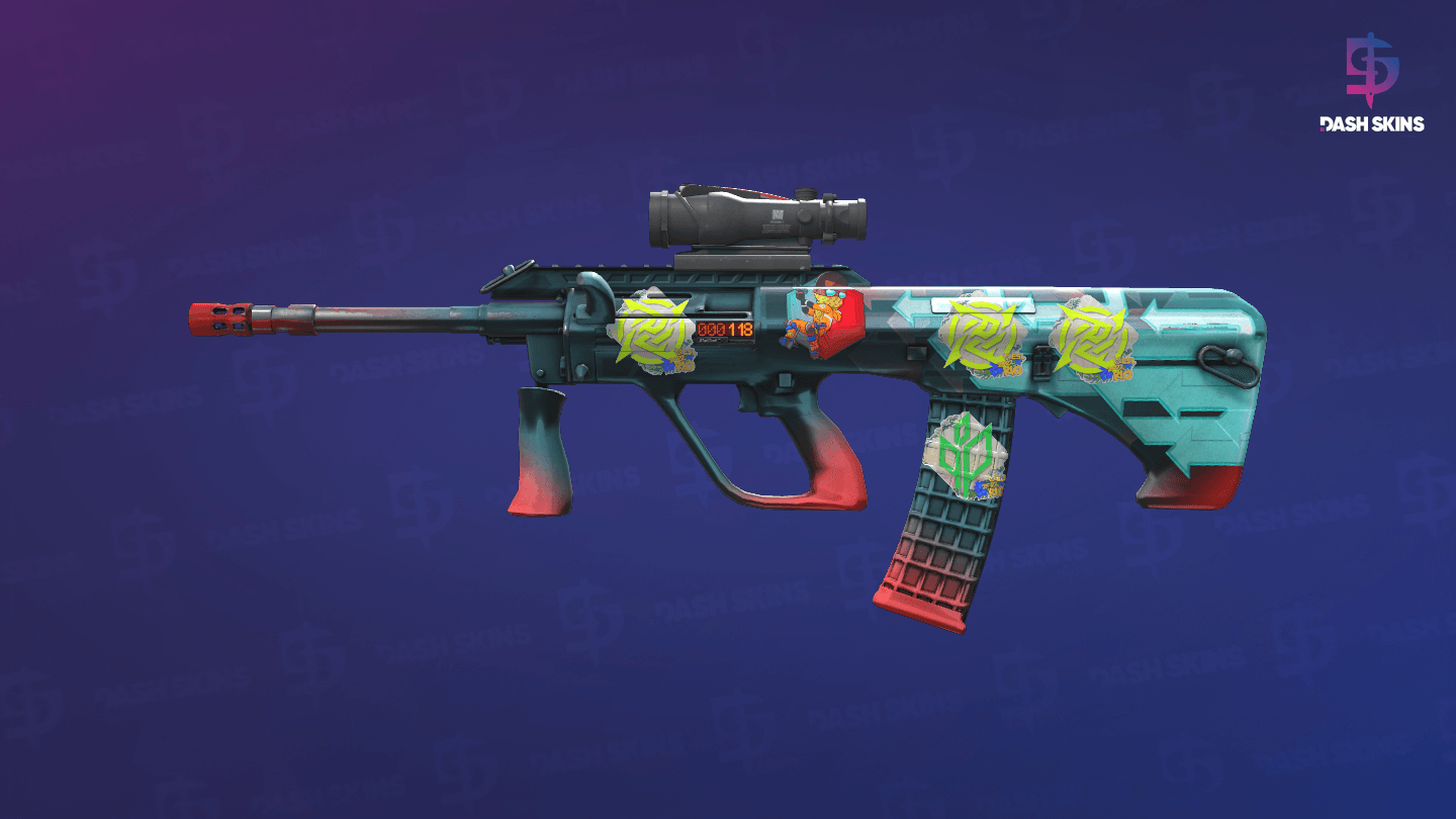 StatTrak™ AUG | Momentum (Field-Tested) Screenshot Playside