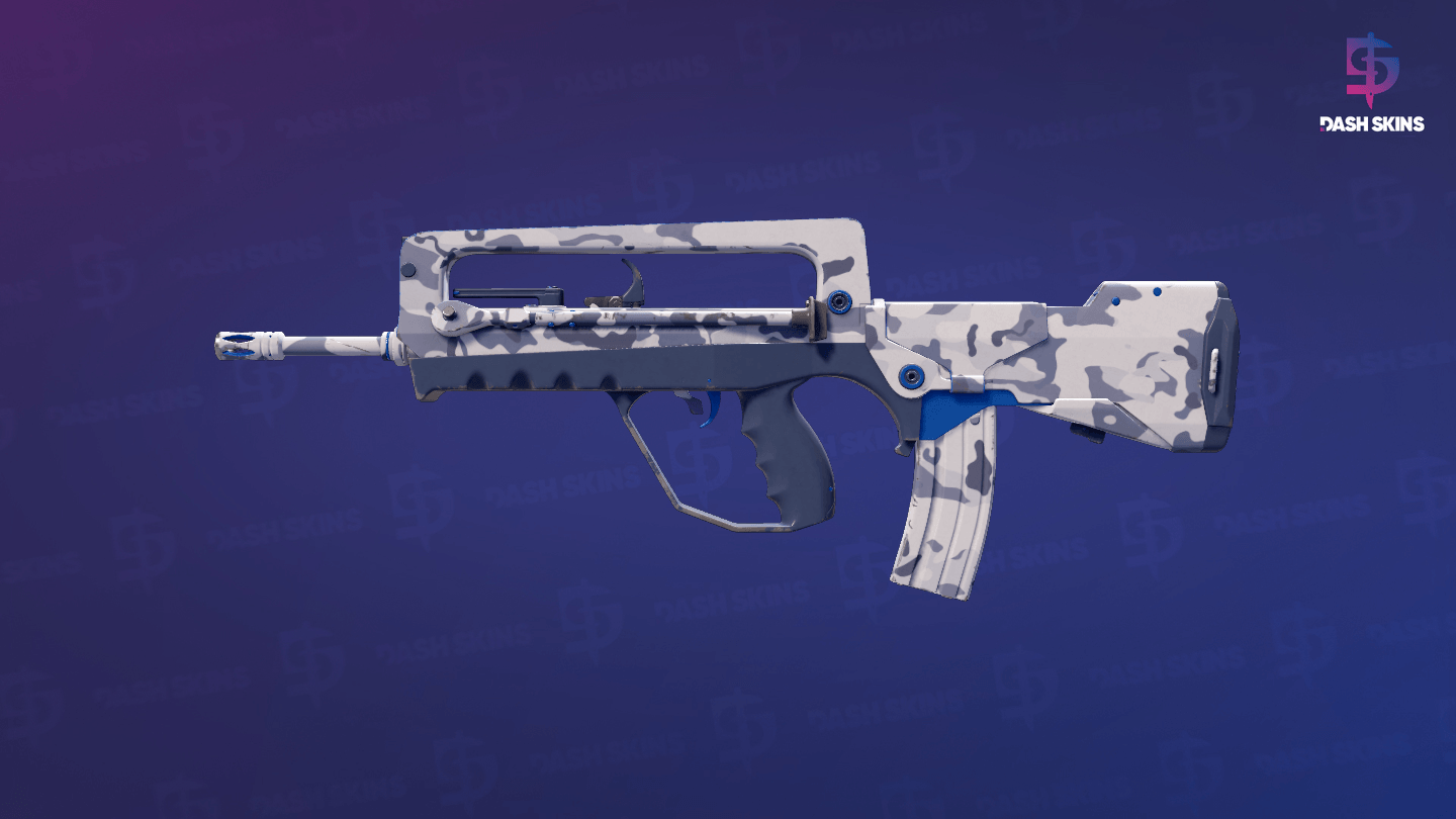FAMAS | Yeti Camo (Minimal Wear) Screenshot Playside