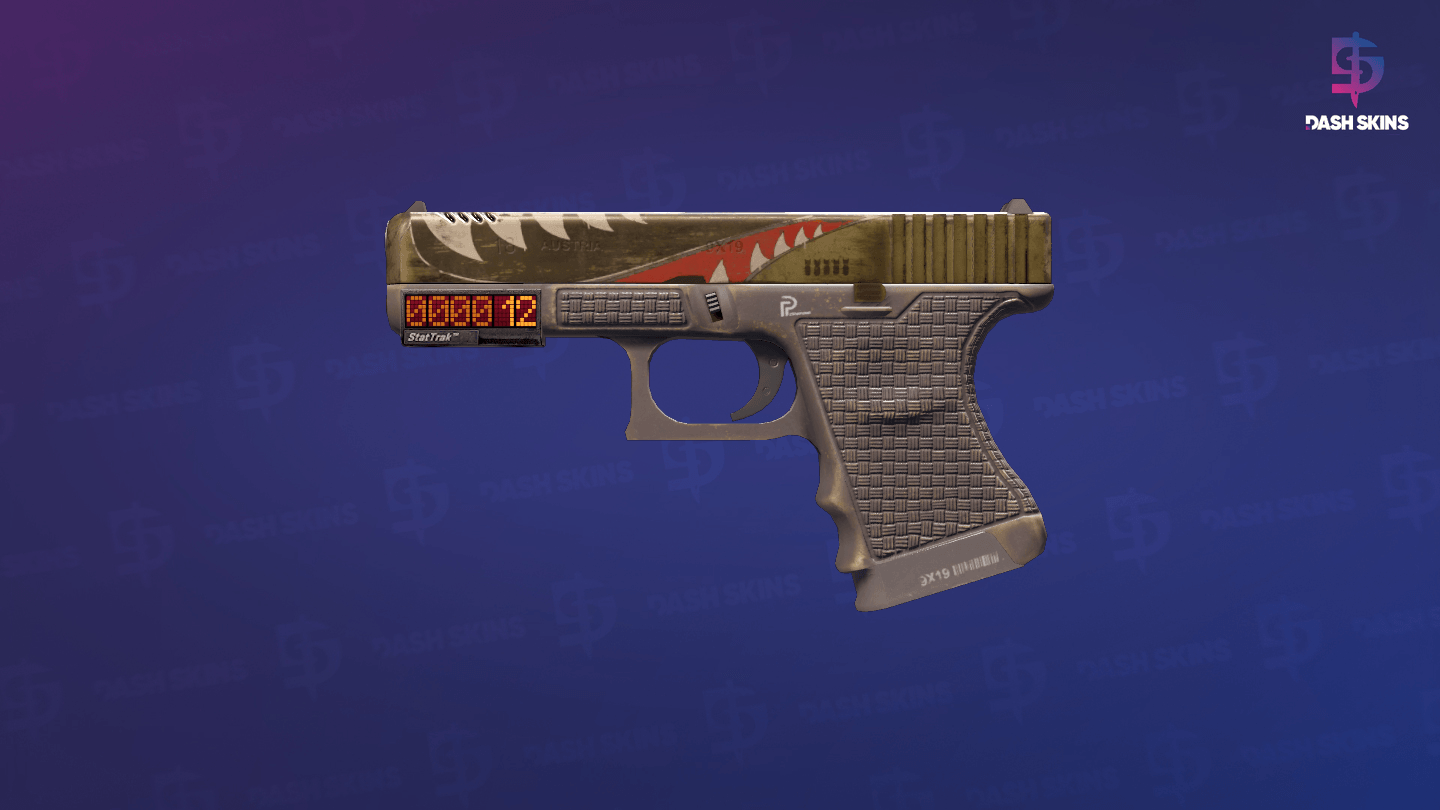 StatTrak™ Glock-18 | Warhawk (Minimal Wear) Screenshot Playside