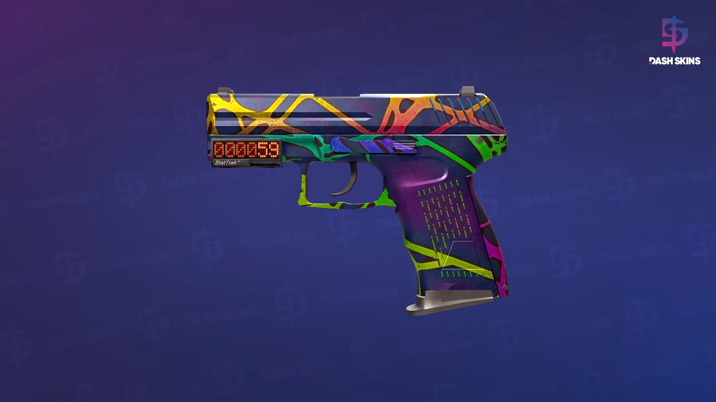 StatTrak™ P2000 | Acid Etched (Minimal Wear) Screenshot Playside
