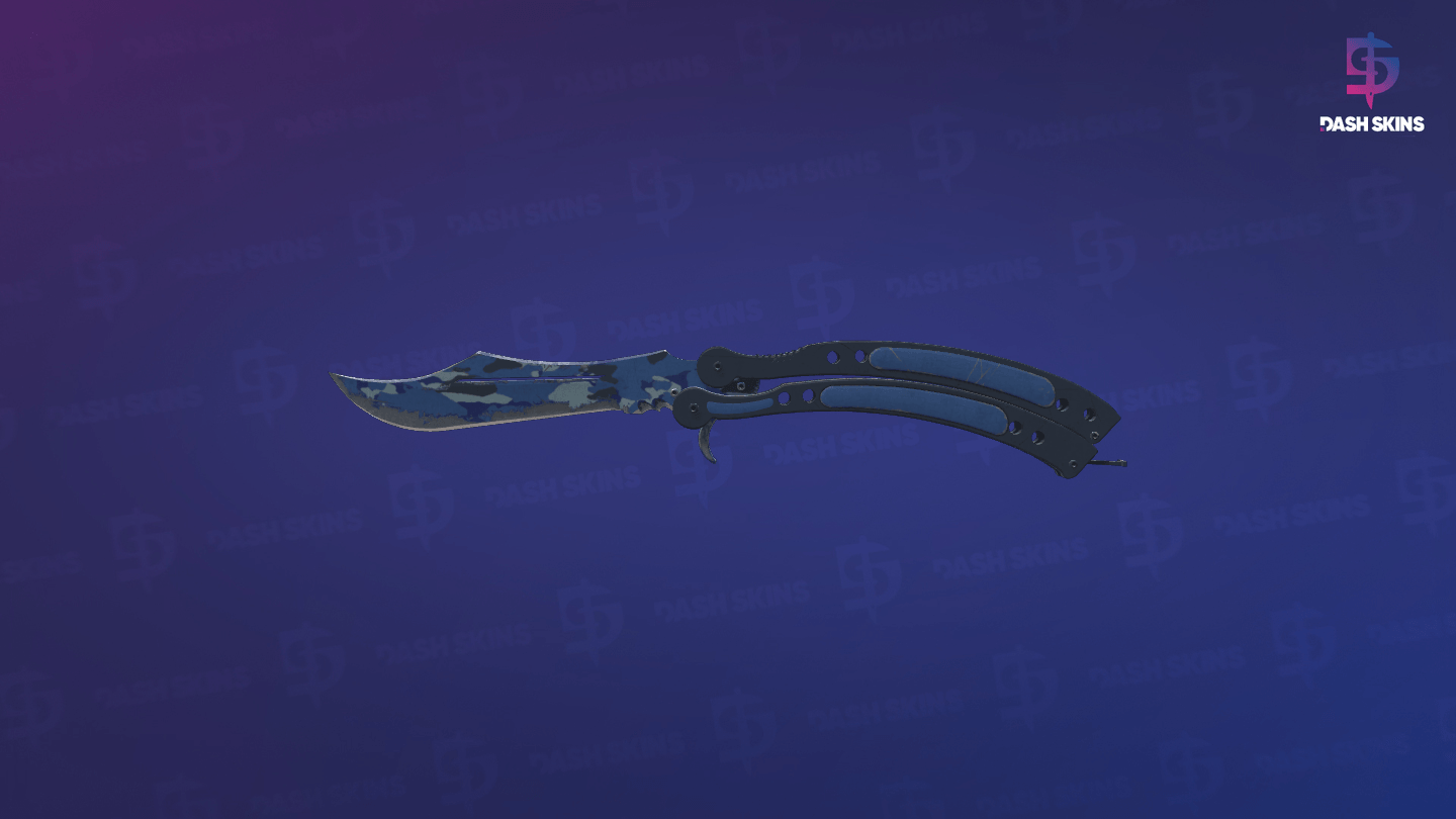 ★ Butterfly Knife | Bright Water (Well-Worn) Screenshot Playside