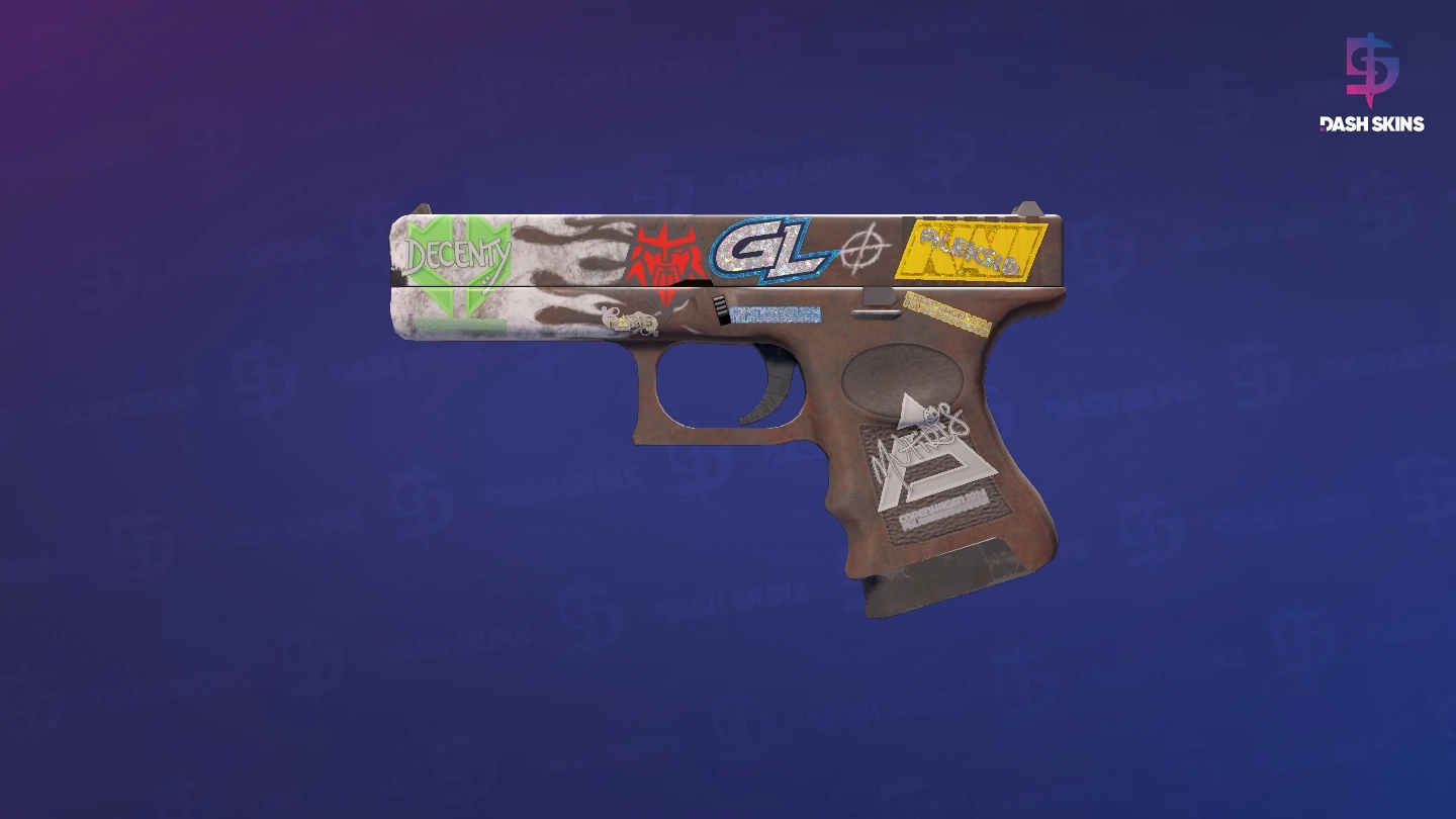 Glock-18 | Oxide Blaze (Minimal Wear) Screenshot Playside