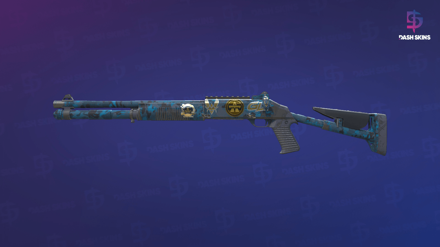Souvenir XM1014 | VariCamo Blue (Field-Tested) Screenshot Playside