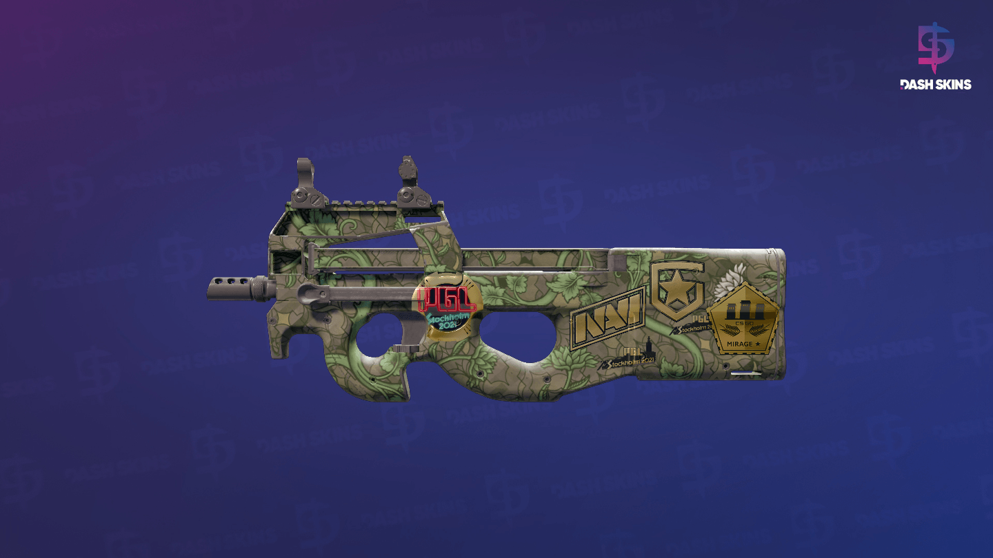 Souvenir P90 | Verdant Growth (Minimal Wear) Screenshot Playside
