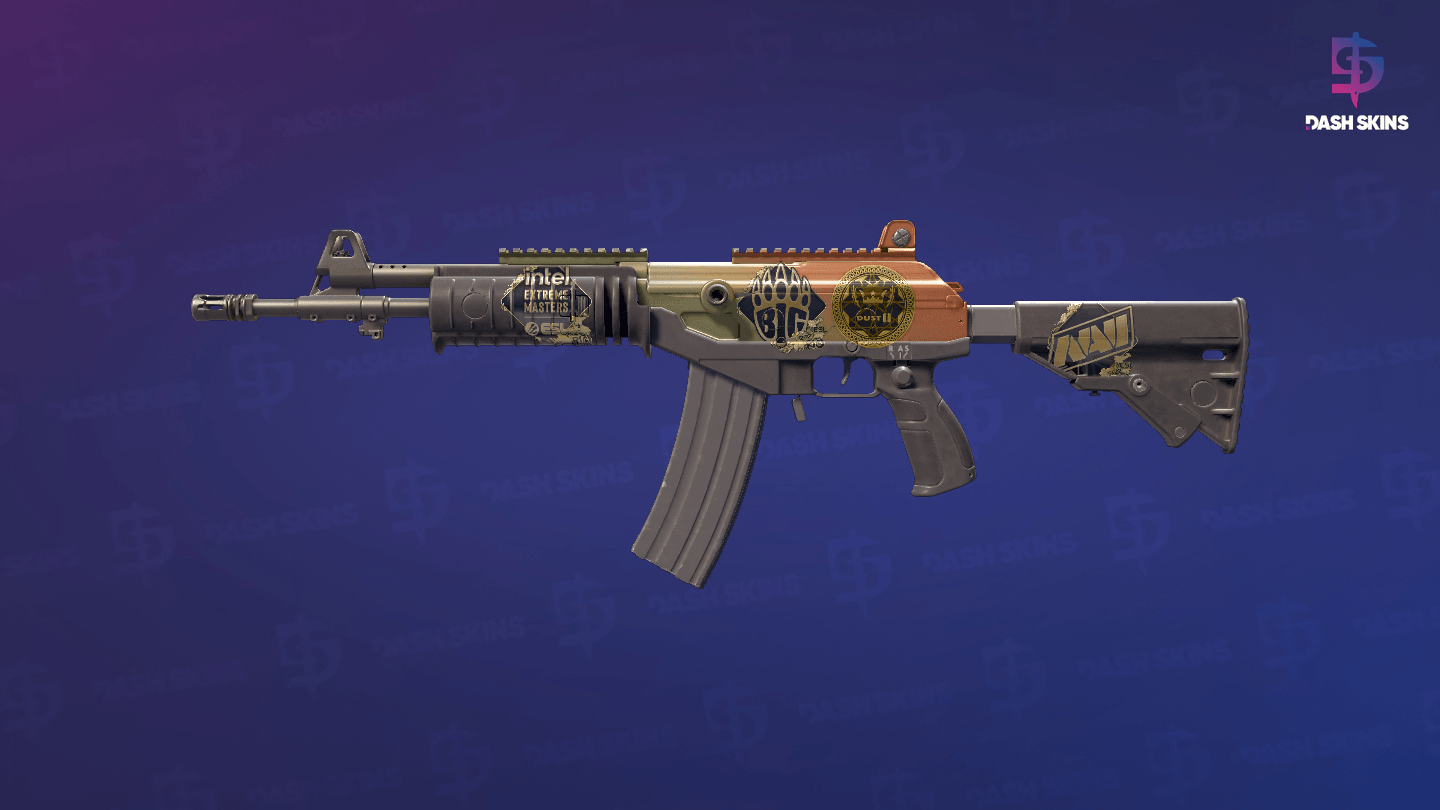 Souvenir Galil AR | Amber Fade (Field-Tested) Screenshot Playside