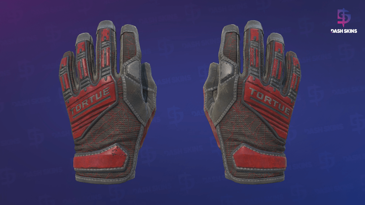 ★ Specialist Gloves | Crimson Web (Well-Worn) Screenshot Playside