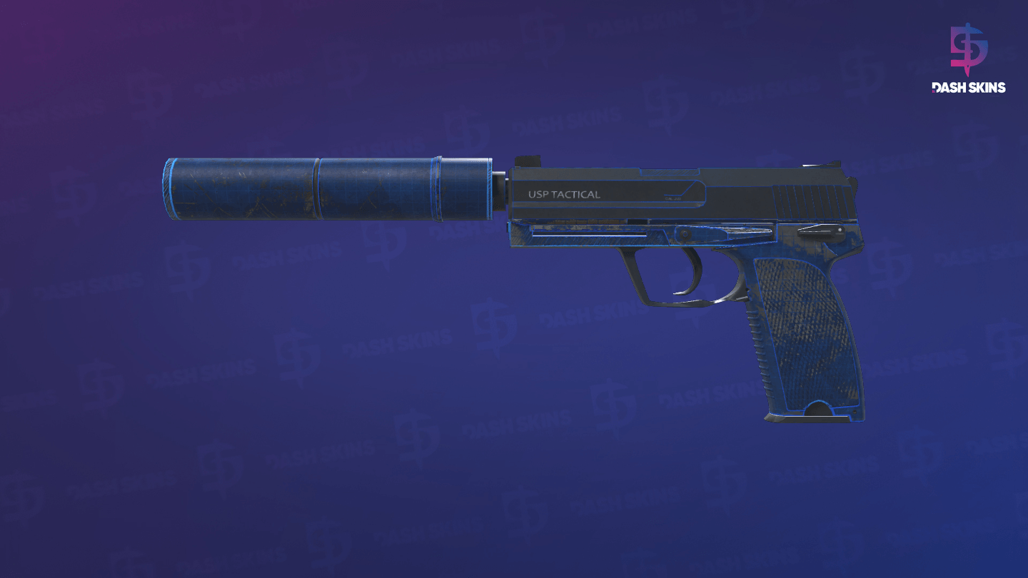USP-S | Blueprint (Battle-Scarred) Screenshot Playside