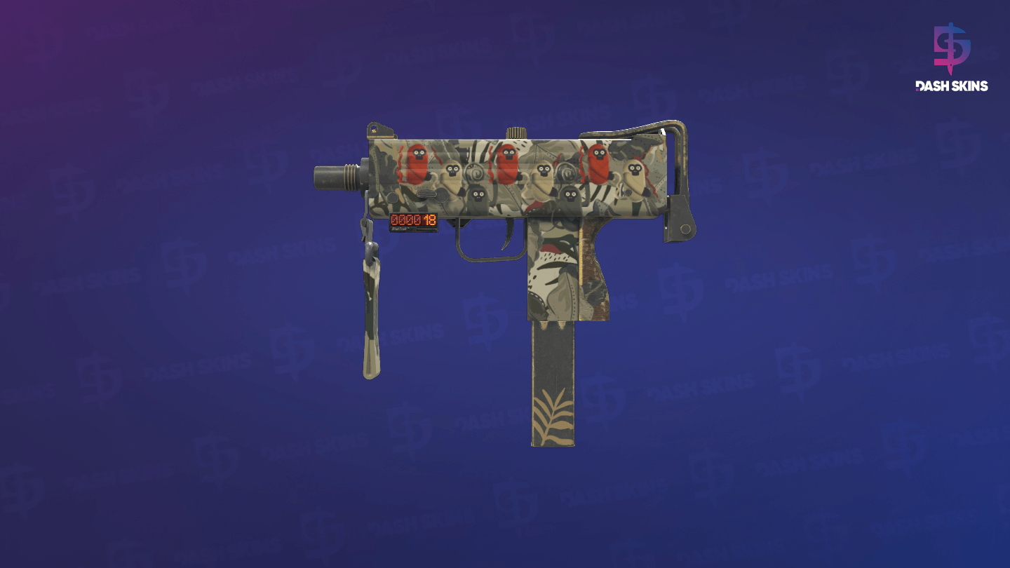 StatTrak™ MAC-10 | Monkeyflage (Factory New) Screenshot Playside
