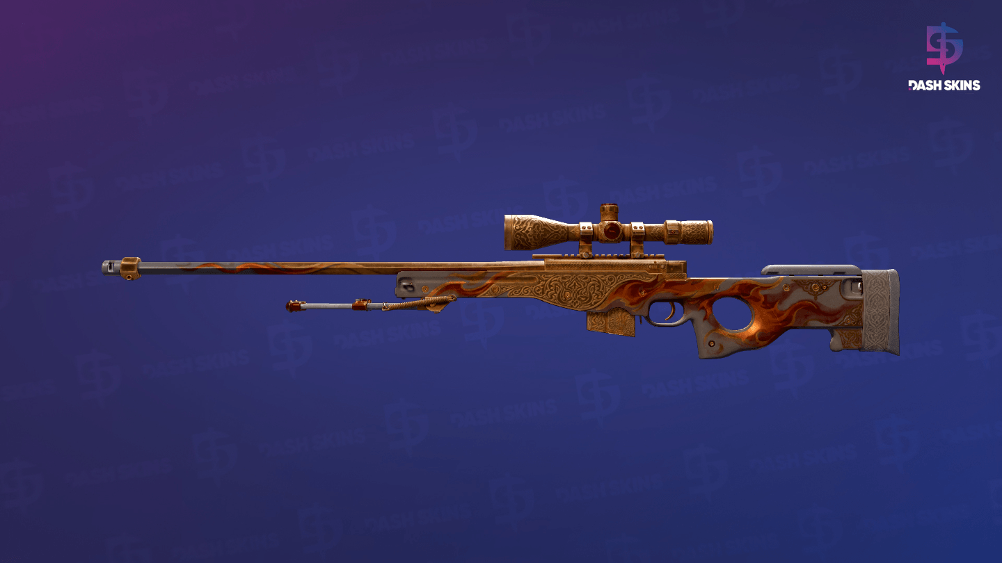 AWP | Sovereign Flame (Battle-Scarred) Screenshot Playside