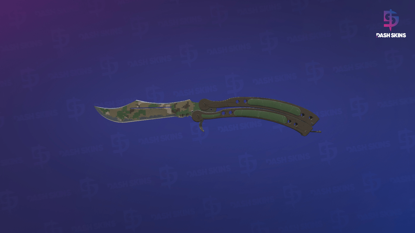 ★ Butterfly Knife | Forest DDPAT (Well-Worn) Screenshot Playside