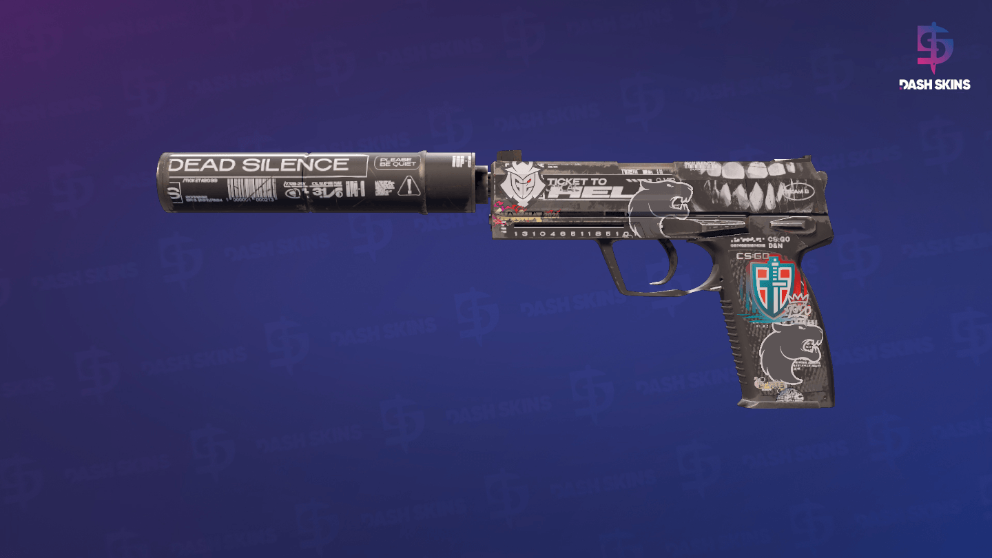 USP-S | Ticket to Hell (Field-Tested) Screenshot Playside